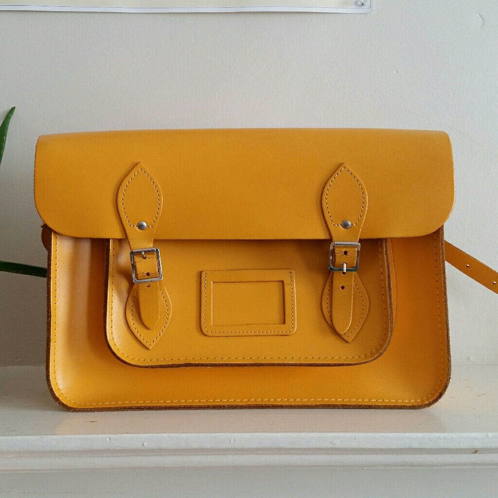 Cambridge Satchel Company 13" mustard yellow